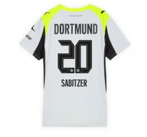 Borussia Dortmund Marcel Sabitzer #20 Koszulka Wyjazdowa damskie 2025-26 Krótki Rękaw